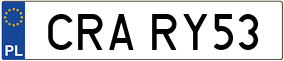 Trailer License Plate
